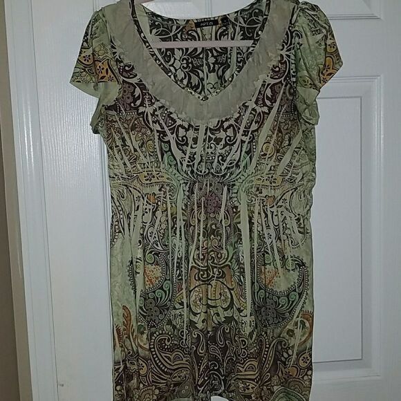 Apt 9 cinched waist top Sz.M EUC. - Picture 1 of 5